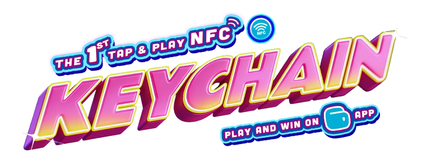 The 1st Tap & Play NFC Keychain — play and win on GoPay app